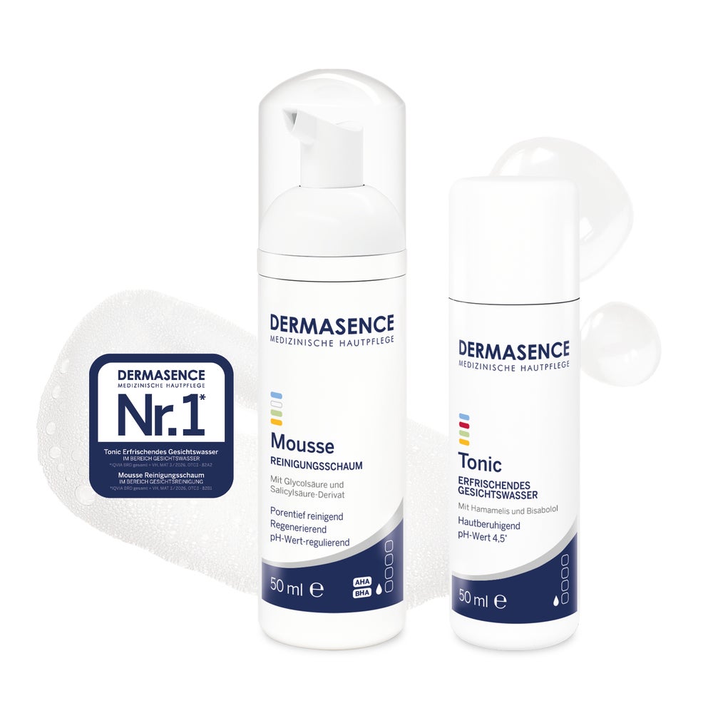 DERMASENCE Reiseset: Mousse + Tonic 2X50 ml