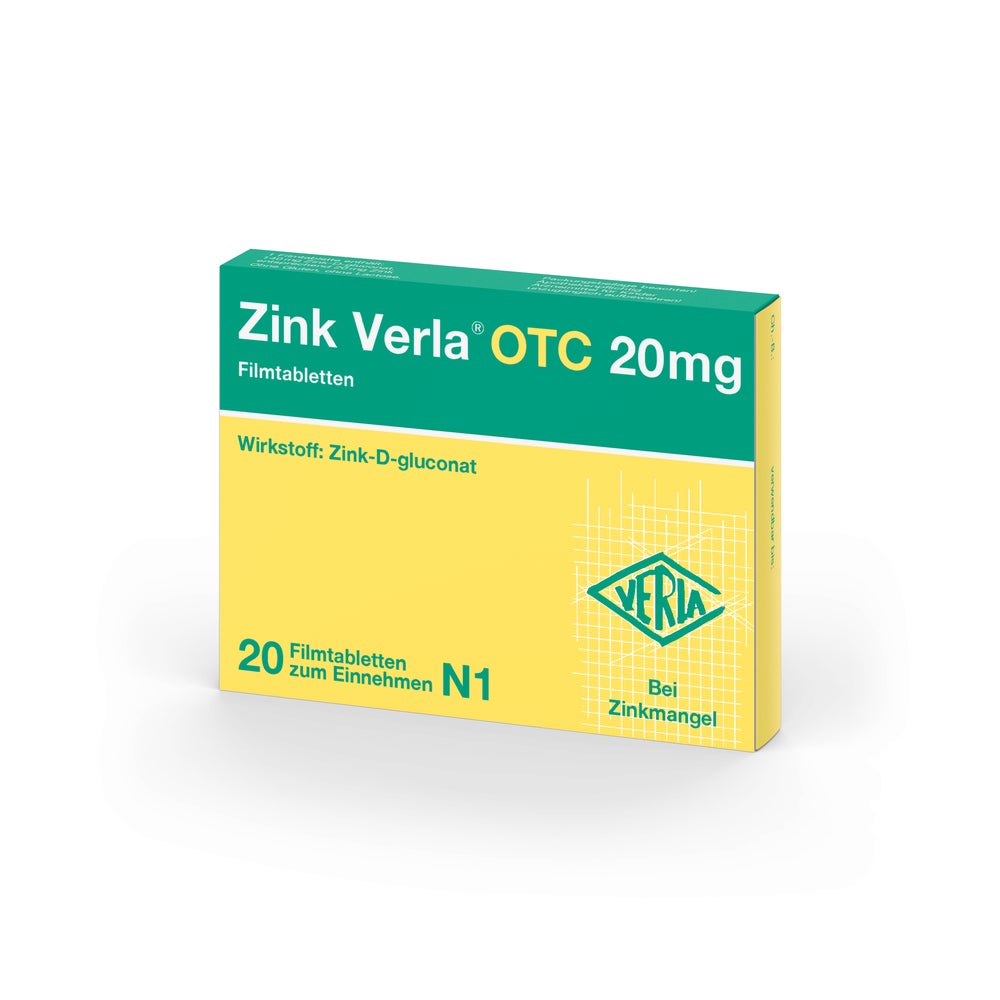 Zink Verla OTC 20 mg 20 St