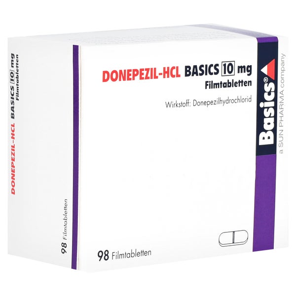 DONEPEZIL-HCL BASICS 10 mg Filmtabletten 98 St