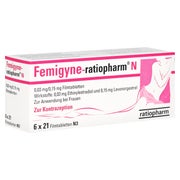 Femigyne-ratiopharm N Filmtabletten 6X21 St