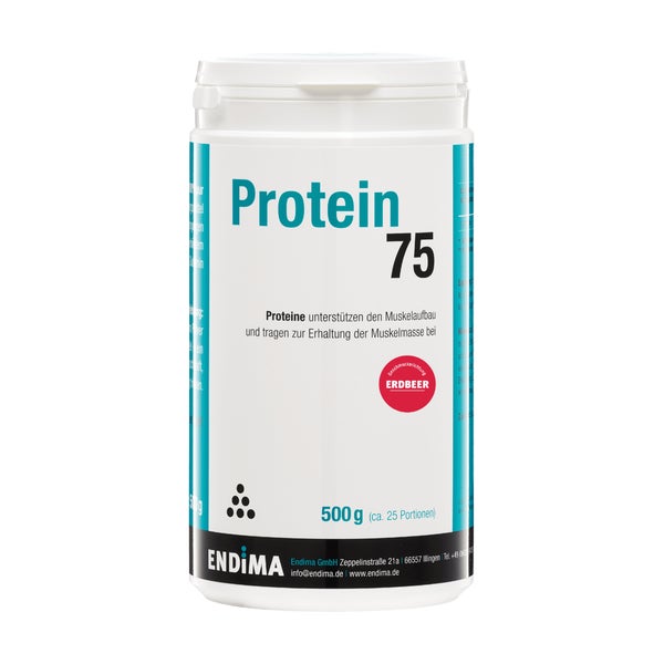 Protein 75 Erdbeer Pulver 500 g