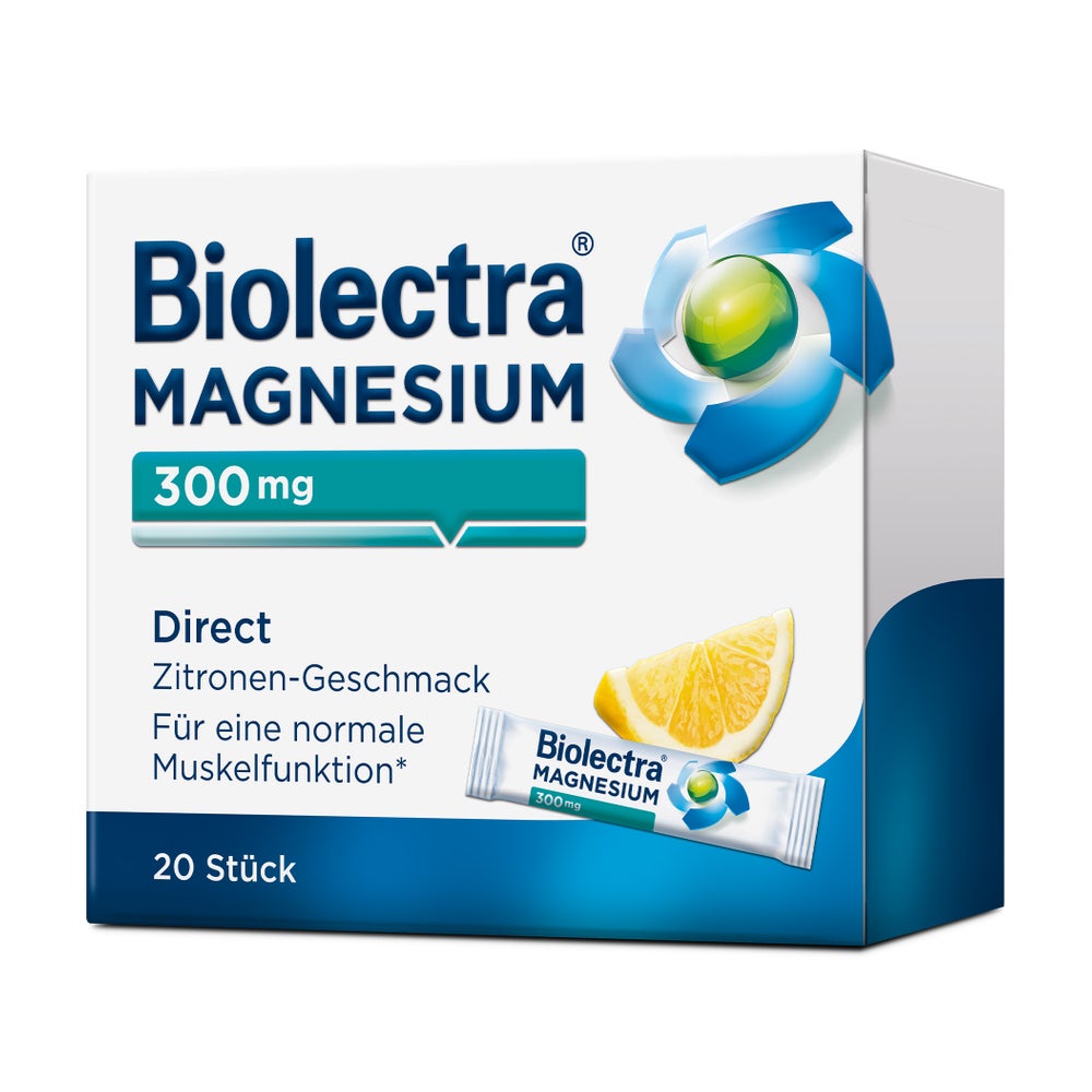 Biolectra Magnesium 300 mg Direct Zitrone 20 St