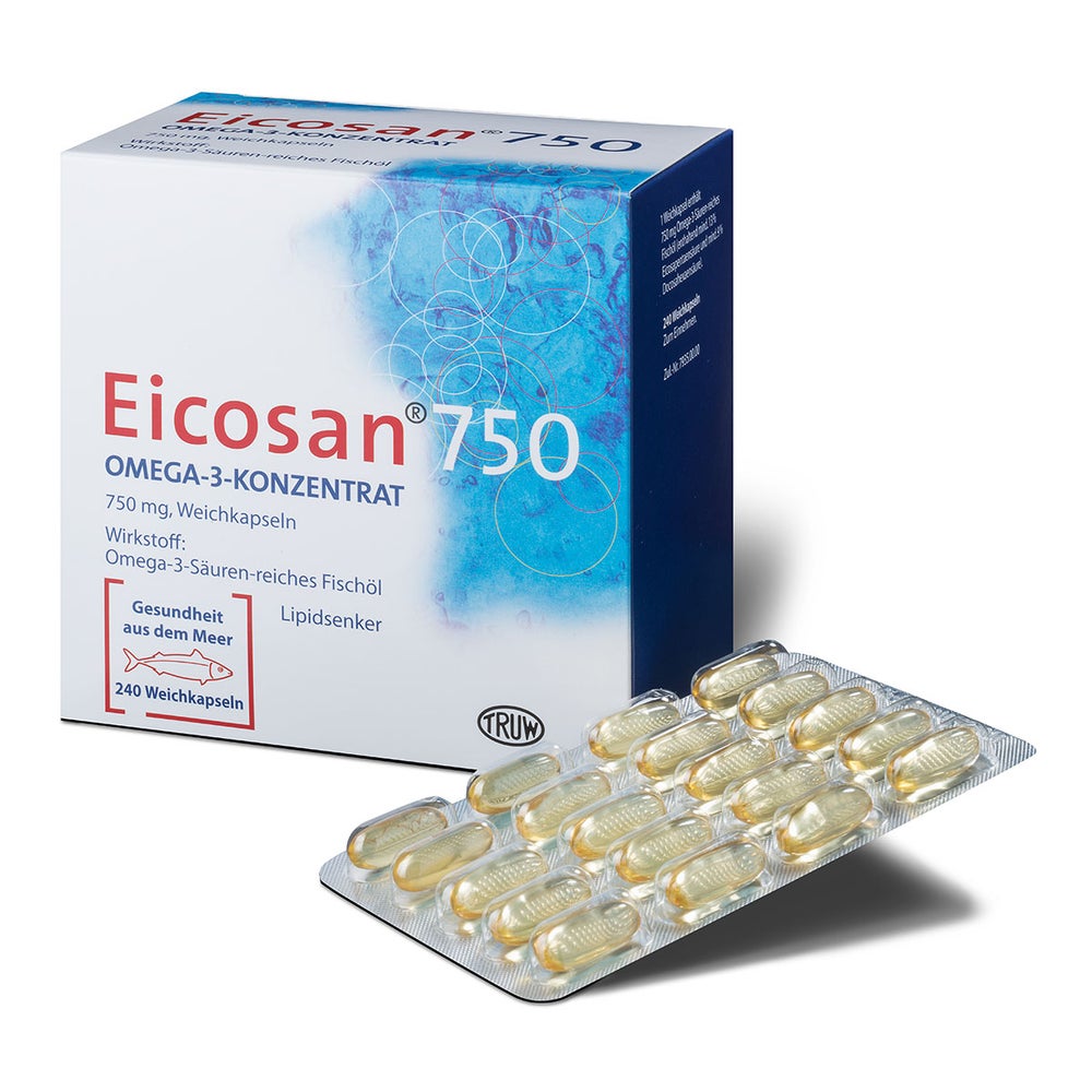 Eicosan 750 Omega-3 Konzentrat Weichkaps 240 St