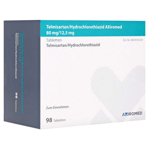 TELMISARTAN/Hydrochlorothiazid AXiromed 80/12,5 mg 98 St