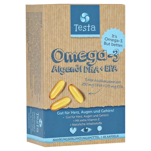 Testa Omega-3 250 mg DHA+125 mg EPA Kaps 45 St