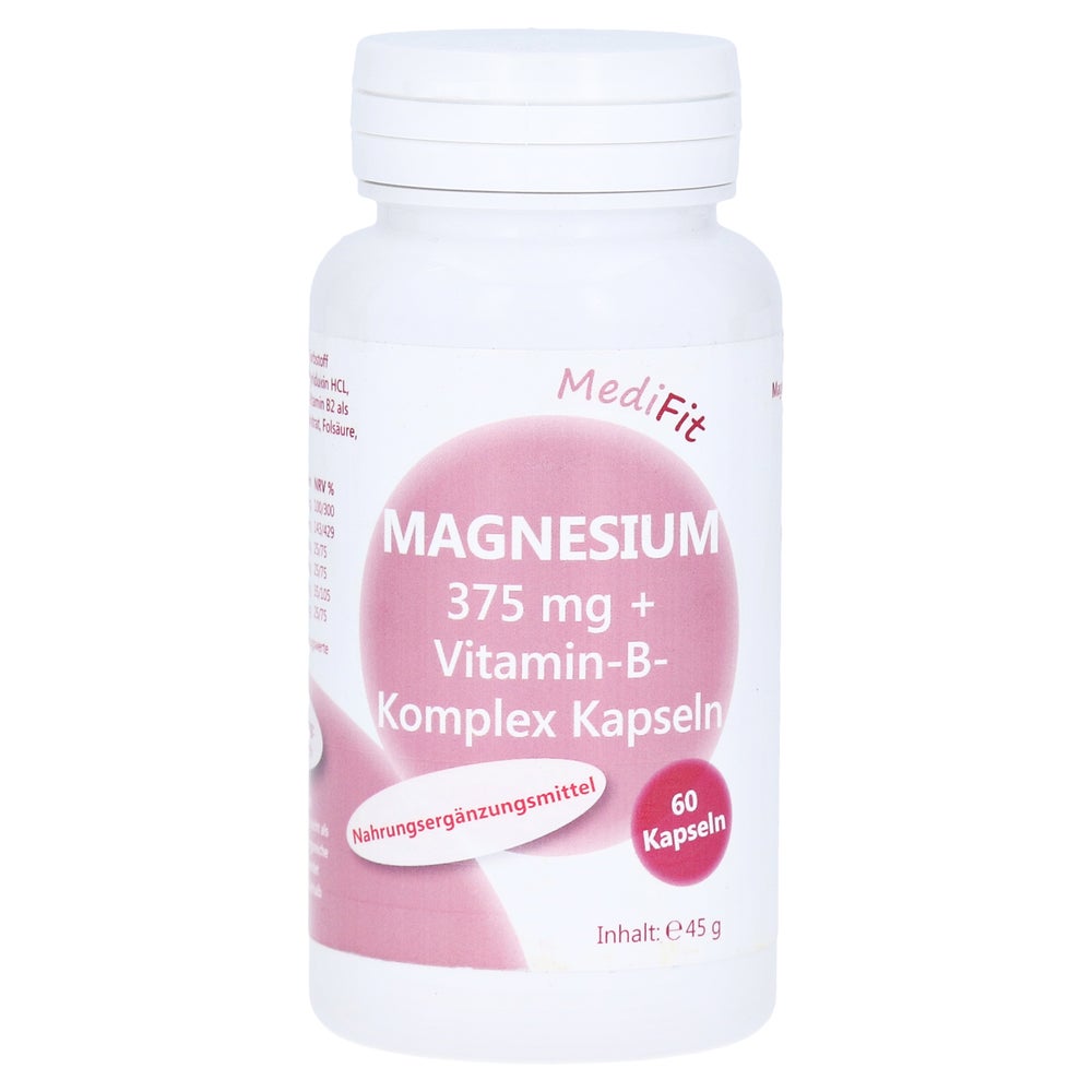 Magnesium 375 Mg+vitamin B Komplex Kapse 60 St