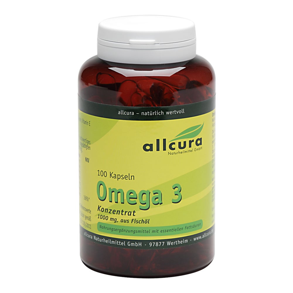 Omega-3 Konzentrat aus Fischöl 1000 mg 100 St