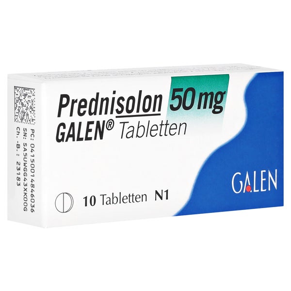 Prednisolon 50 mg GALEN Tabletten 10 St