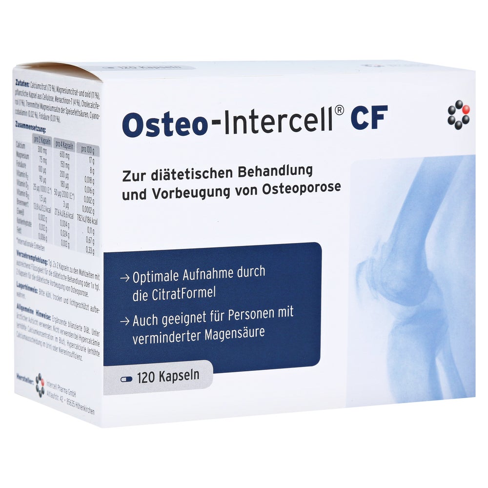 Osteo-intercell CF Citratformel Kapseln 120 St