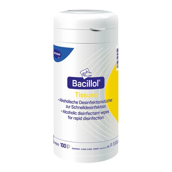 Bode Bacillol Tissues Desinfektionstücher Runddose 100 St