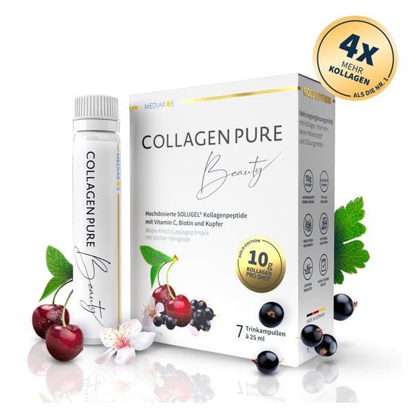 COLLAGEN PURE Beauty 10 g Kollagen Trinkampullen hochdosiert 28X25 ml