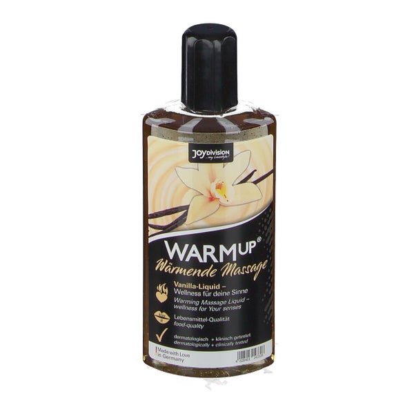 «WARMup Vanille» 150ml - Wärmendes Massageliquid, essbar (0.15 l) 150 ml