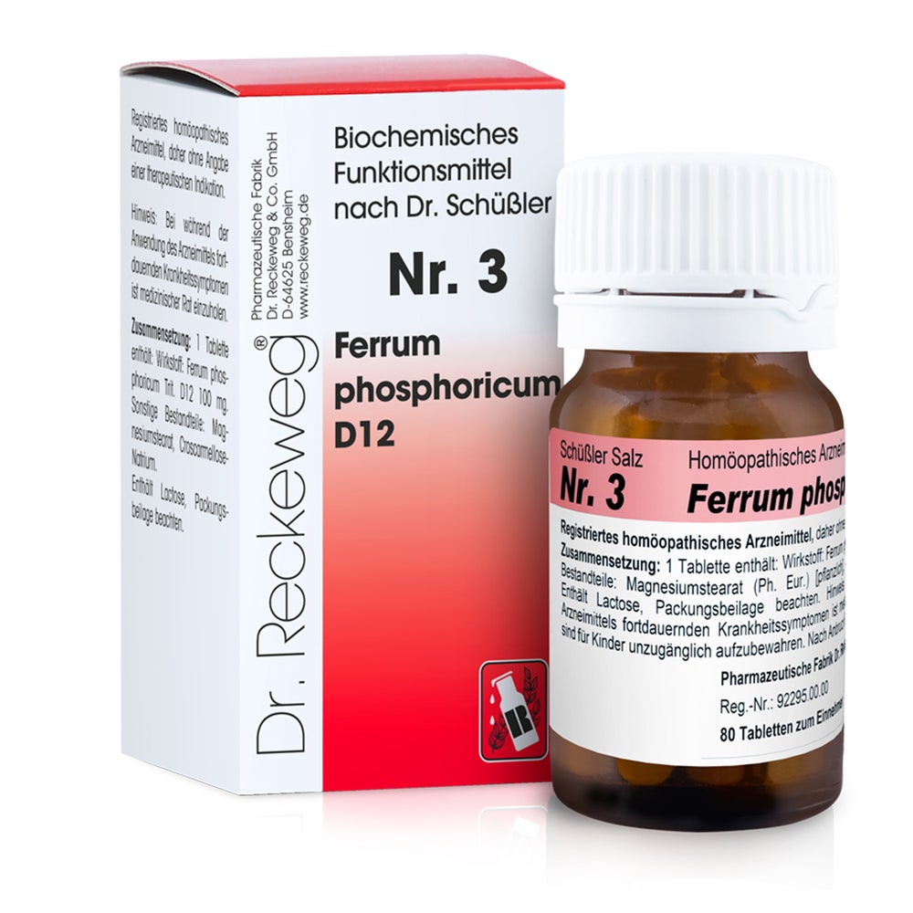 Dr. Reckeweg Schüßler Salz Nr. 3 Ferrum phosphoricum D12 200 St