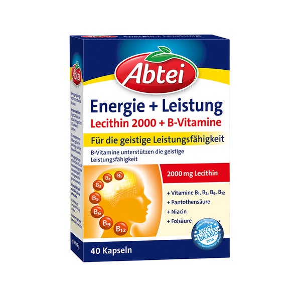 Abtei Energie + Leistung Lecithin 2.000 + B-Vitamine 40 St
