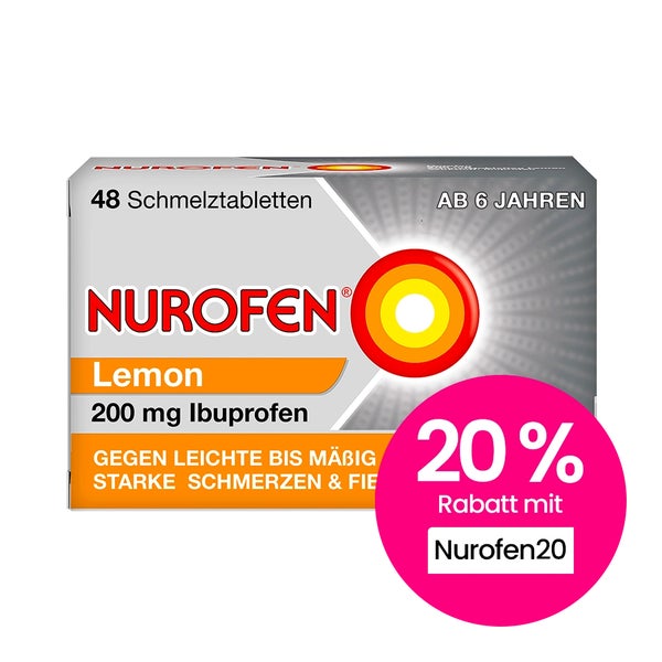 NUROFEN 200 mg Schmelztabletten Lemon 48 St