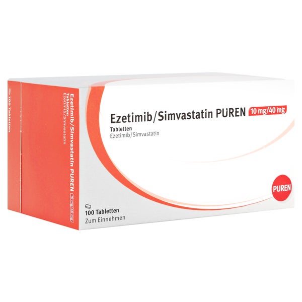 EZETIMIB/Simvastatin PUREN 10 mg/40 mg Tabletten 100 St