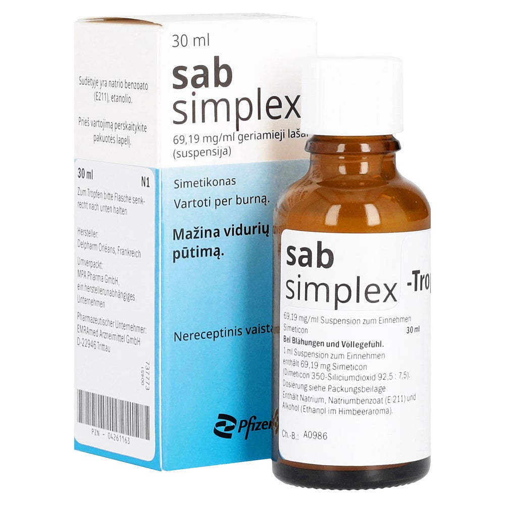 SAB Simplex Suspension zum Einnehmen - Reimport 30 ml