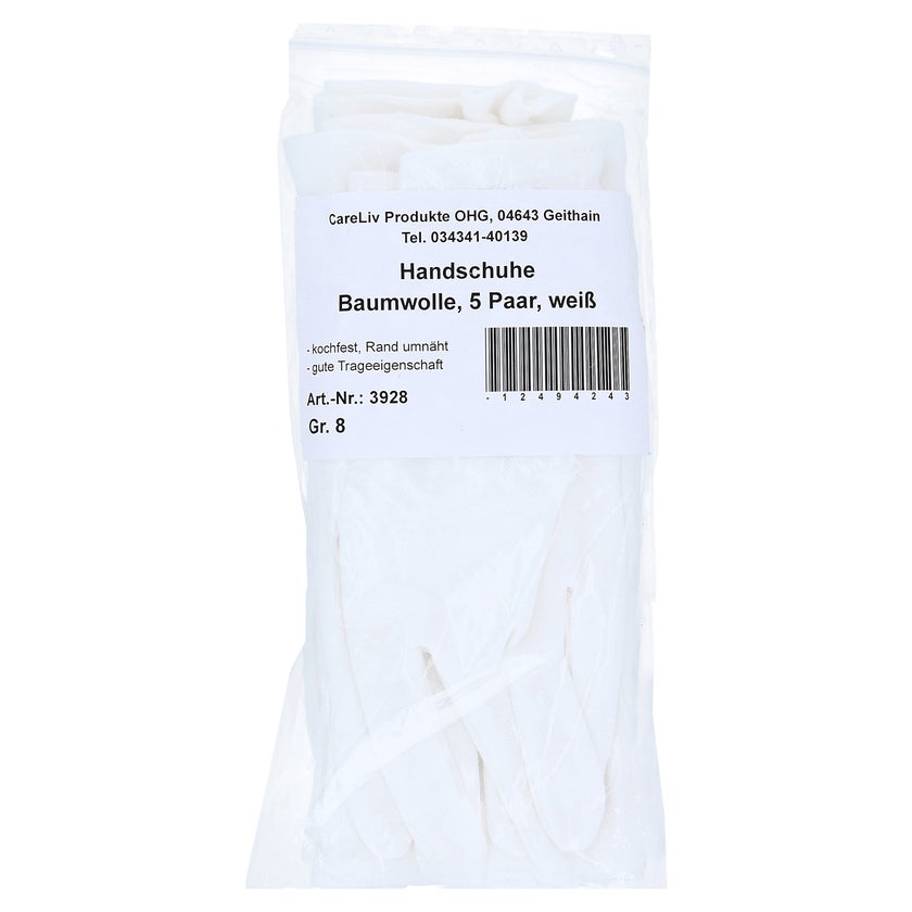Handschuhe Baumwolle Gr.8 5X2 St online kaufen | DocMorris