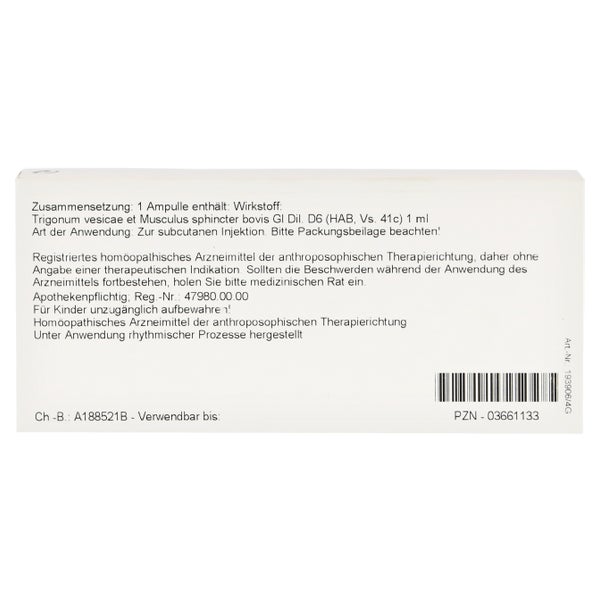 Trigonum Vesicae et Musculus sphincter G 10X1 ml, 10X1 ml online kaufen