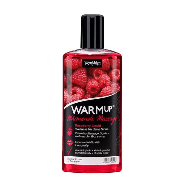 «WARMup Himbeer» Massageliquid – wärmend, vegan (0.15 l) 150 ml