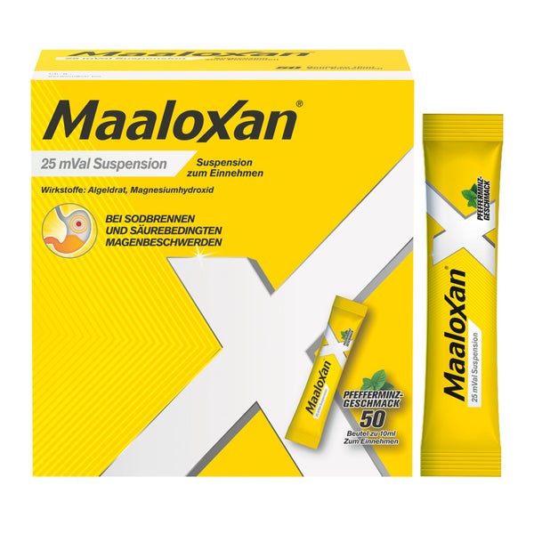 Maaloxan Sodbrennenmittel Pfefferminz-Geschmack 50X10 ml