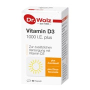 Produktabbildung: Vitamin D3 1.000 I.E. plus Dr.Wolz Kapse 60 St