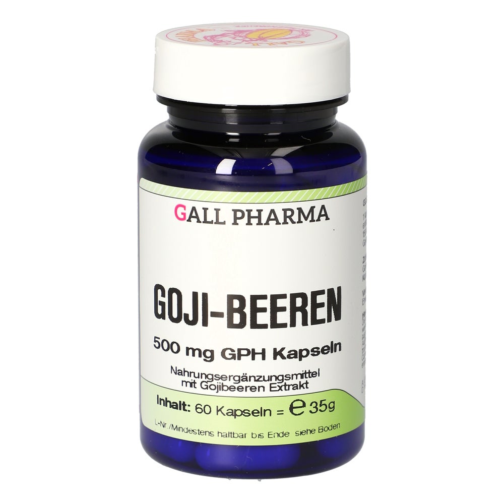 GOJI Beeren 500 mg GPH Kapseln 60 St