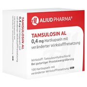 TAMSULOSIN AL 0,4 mg Hartk.m.veränd.Wst.-Frs. 100 St
