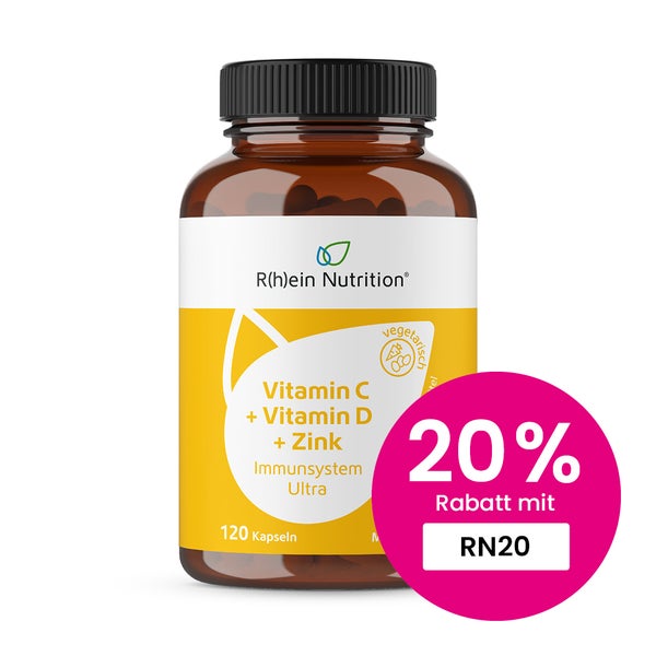 Vitamin C+Vitamin D+Zink Immunsystem Ultra Kapseln 120 St