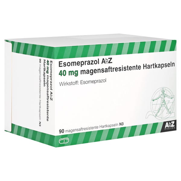 ESOMEPRAZOL AbZ 40 mg magensaftr.Hartkapseln 90 St