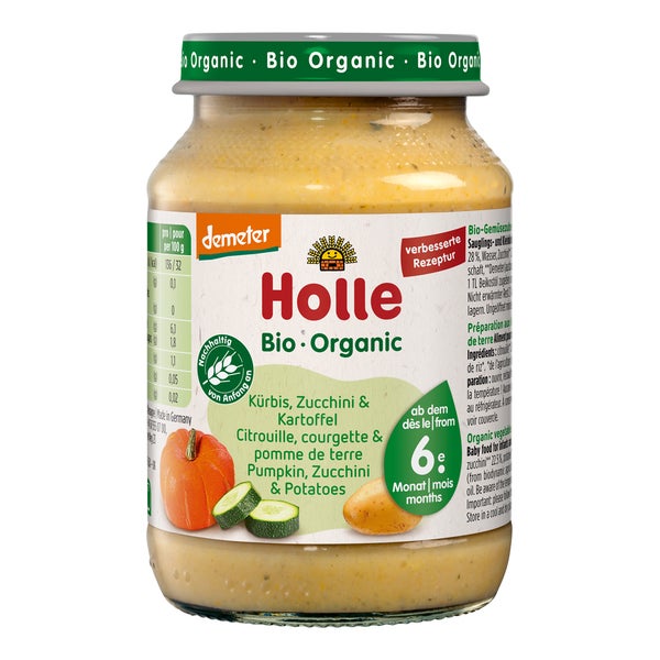 Holle Zucchini und Kürbis mit Kartoffeln 190 g