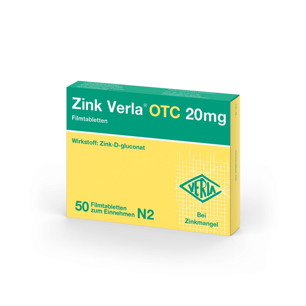 ZINK Verla OTC 20 mg Filmtabletten 50 St