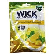WICK Zitrone & natürliches Menthol Bonb. 72 g
