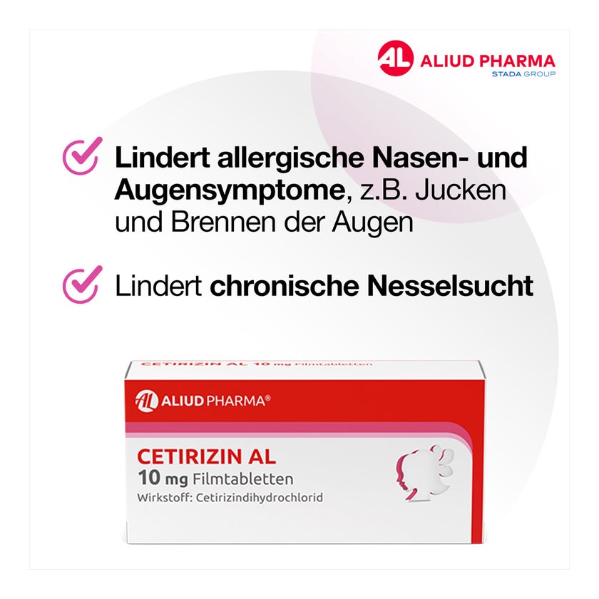Cetirizin AL 10 mg Allergietabletten 100 St