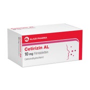 Produktabbildung: CETIRIZIN AL 10 mg Filmtabletten 100 St
