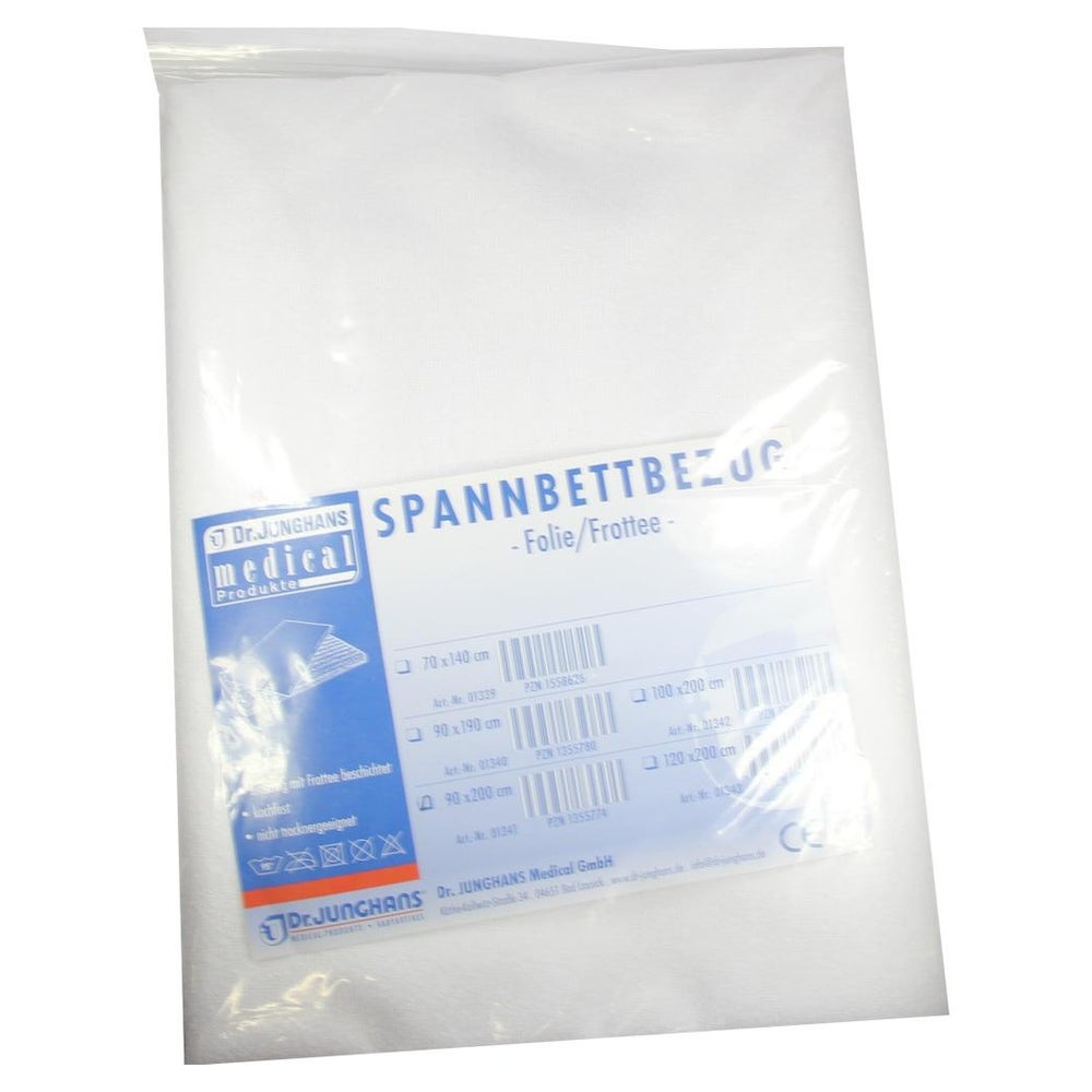 Frottee Spannbettbezug 90x200 cm m.Folie 1 St