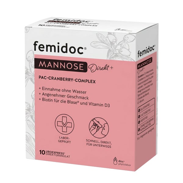 femidoc MANNOSE Direkt+ 10 St