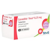 Carvedilol Teva 6,25 mg Tabletten 100 St
