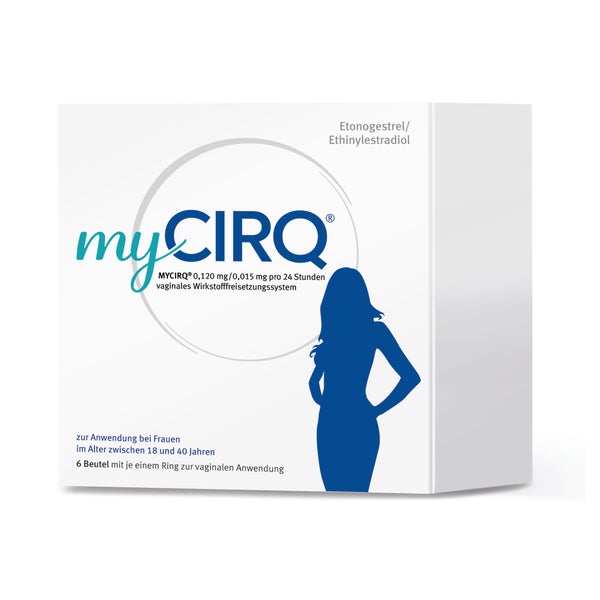 MYCIRQ 0,120 mg/0,015 mg pro 24h vag.Wst.-Frs.Sys. 6 St