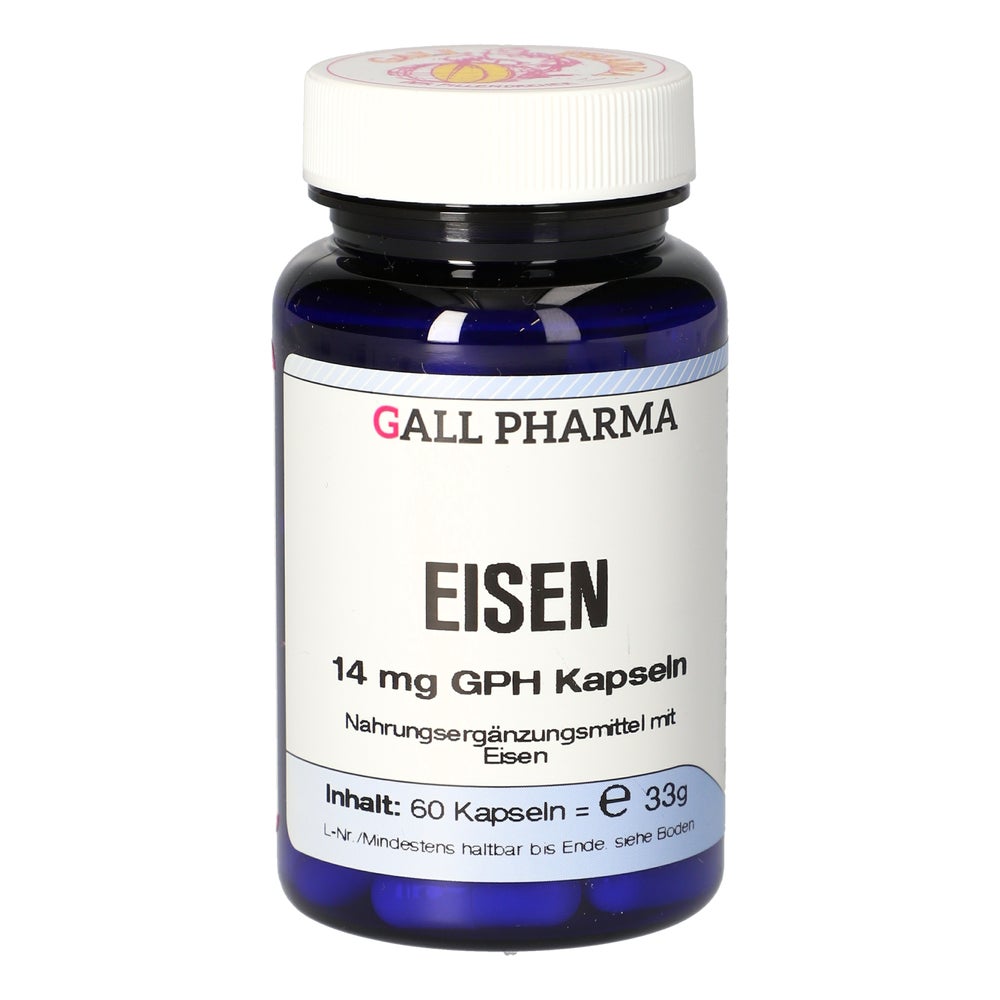 Eisen 14 mg GPH Kapseln 60 St