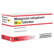 Metoprolol-ratiopharm 50 mg Tabletten 100 St