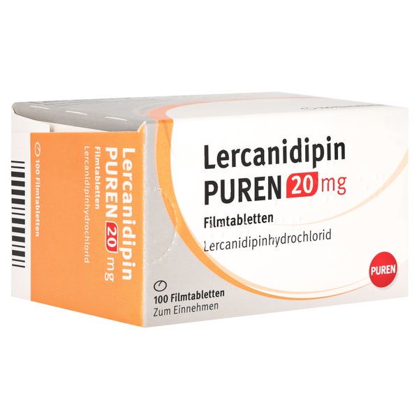 Lercanidipin Puren 20 mg Filmtabletten 100 St