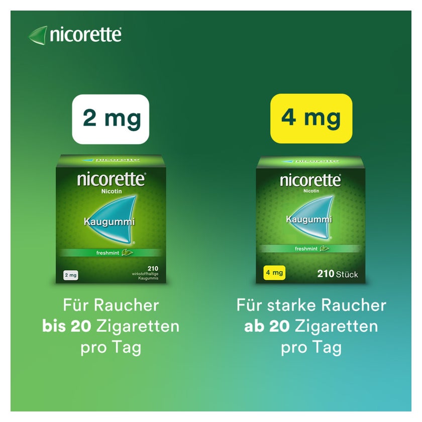 nicorette Kaugummi 4mg freshmint zur Rauchentwöhnung 105 St