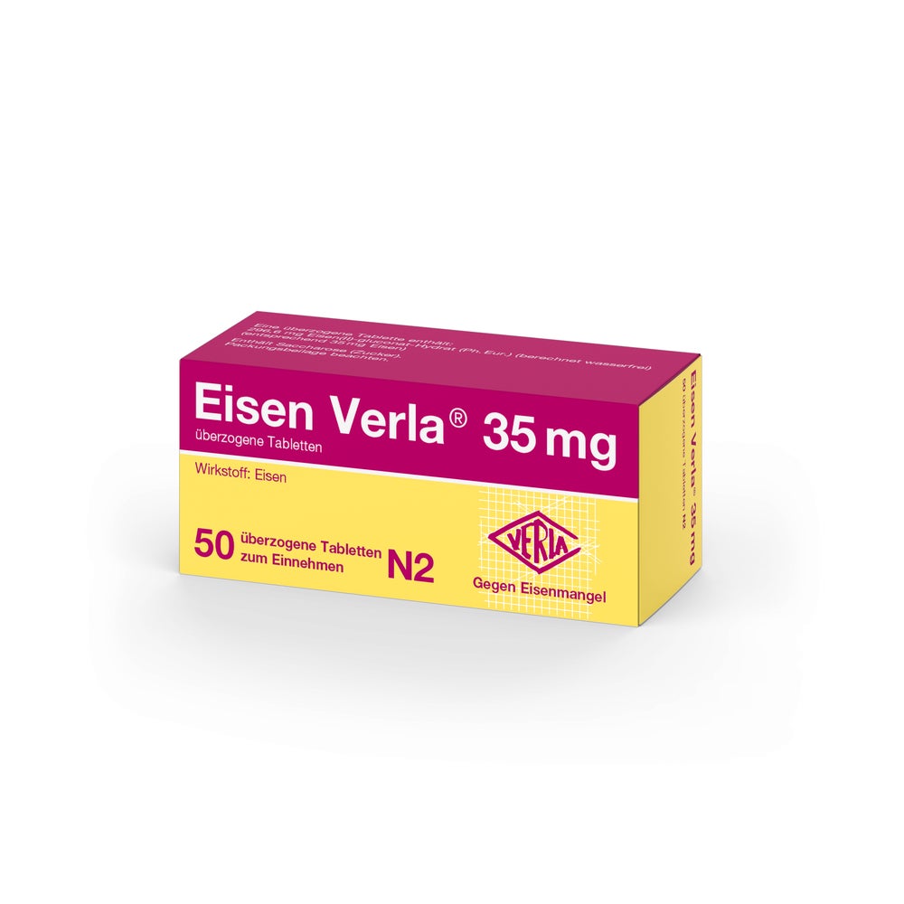 Eisen Verla 35 mg überzogene Tabletten 50 St