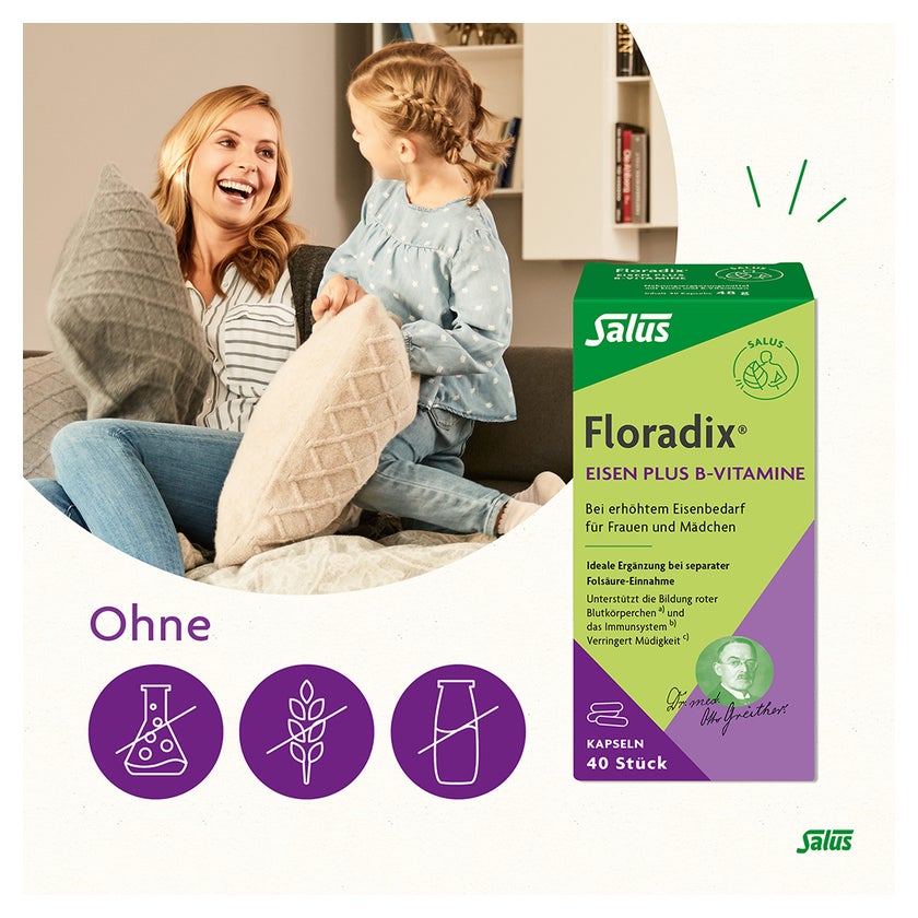 Floradix Eisen plus B-Vitamine Kapseln 40 St