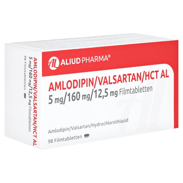 AMLODIPIN/Valsartan/HCT AL 5/160/12,5 mg 98 St