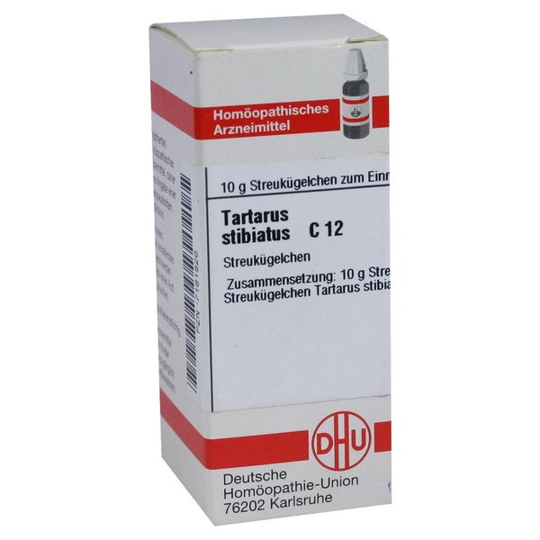 Tartarus Stibiatus C 12 Globuli 10 g