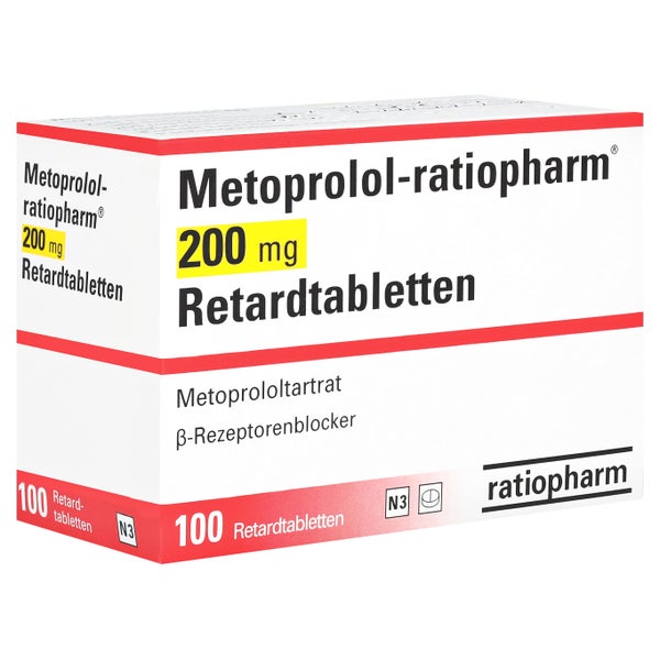 METOPROLOL-ratiopharm 200 mg Retardtabletten 100 St