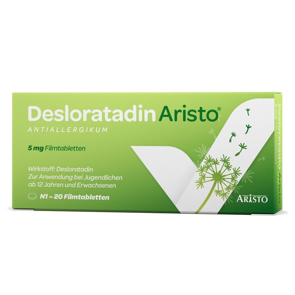 Desloratadin Aristo 5mg  Antihistaminikum 20 St