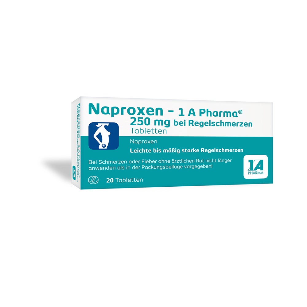 Naproxen 1 A Pharma 250 mg 20 St